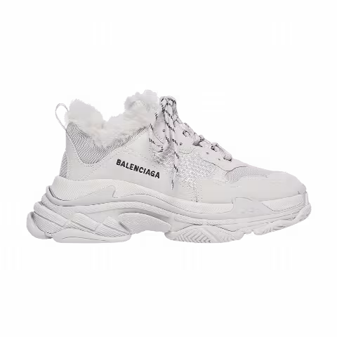Balenciaga Triple S Sneaker 'Faux Fur - Grey'