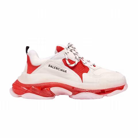 Balenciaga Wmns Triple S 'Clear Sole - Red'