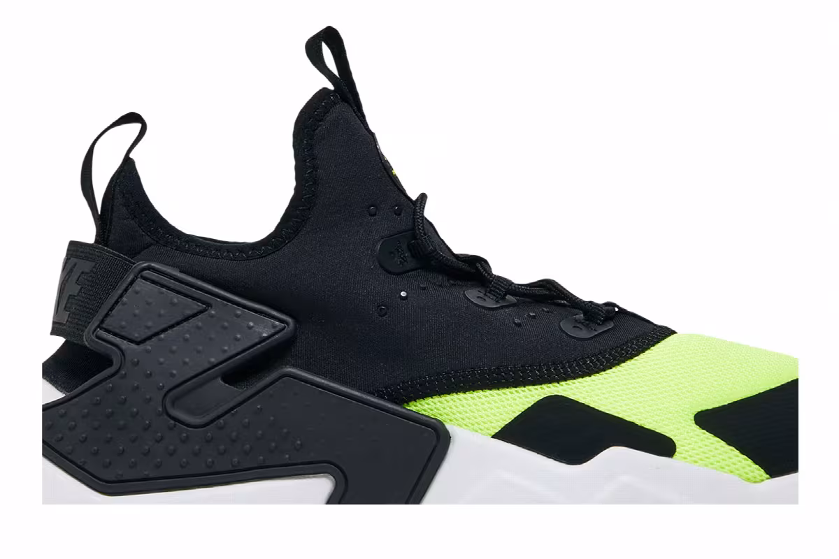 Nike Huarache Drift GS Black Volt, view 3