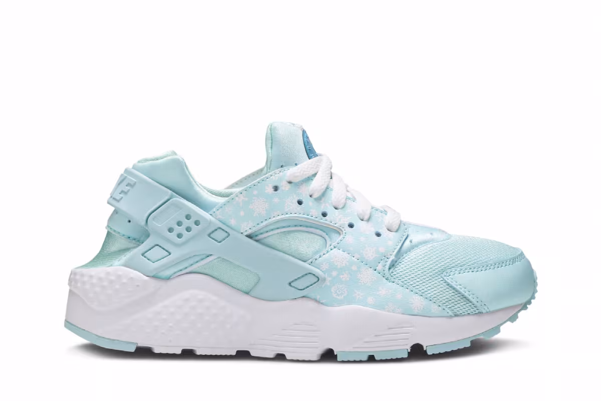 Nike Huarache Run Print GS Blue Lagoon, view 2