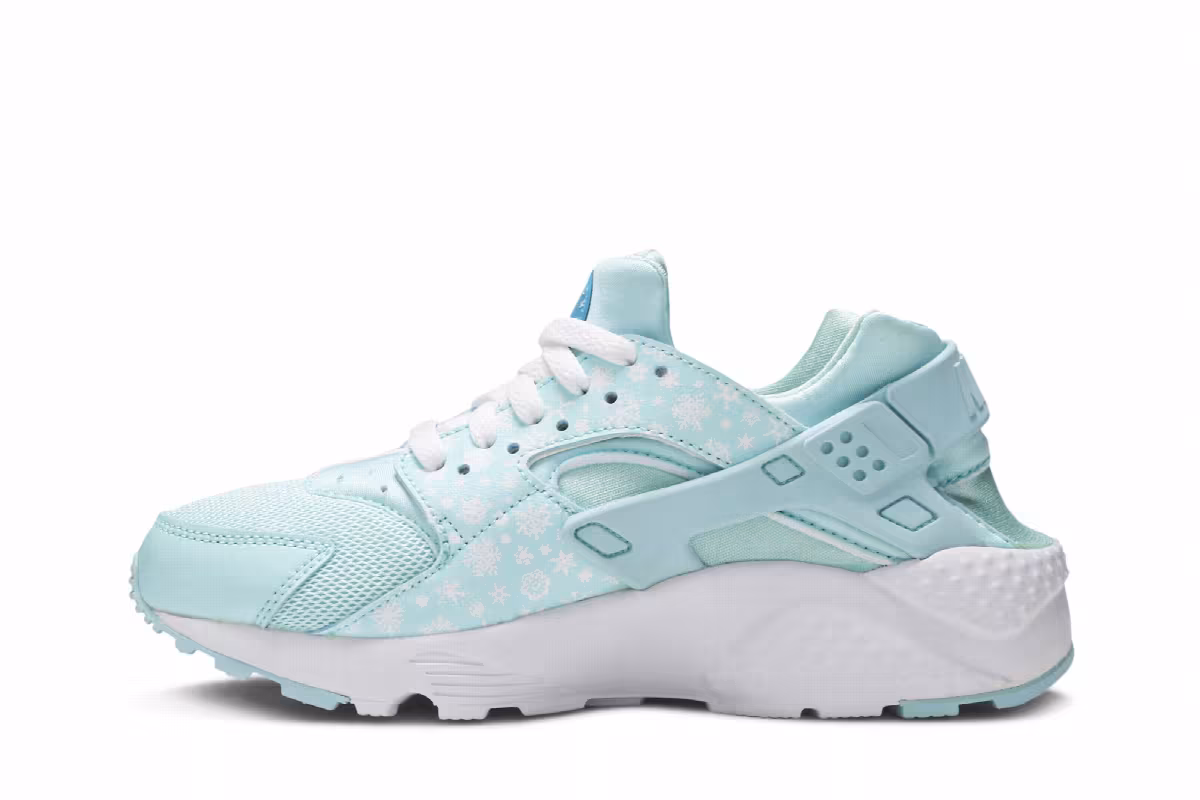 Nike Huarache Run Print GS Blue Lagoon, view 4