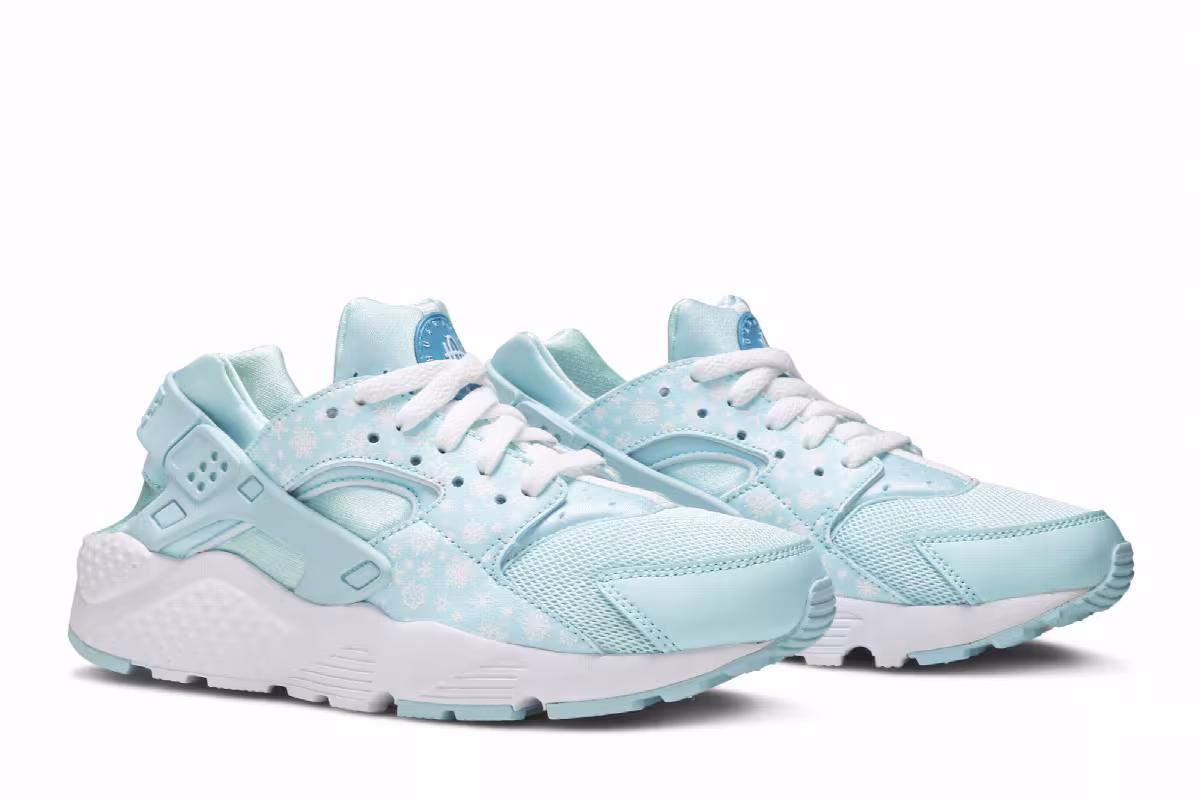 Nike Huarache Run Print GS Blue Lagoon, view 9