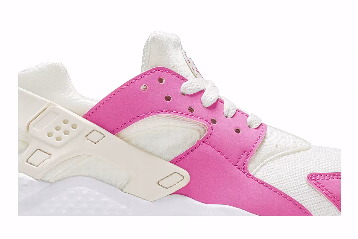 Nike Huarache Run GS Cream Fuchsia, view 3