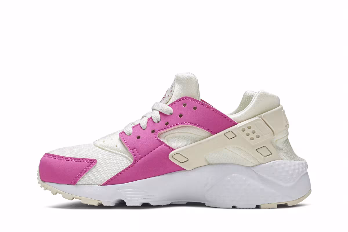 Nike Huarache Run GS Cream Fuchsia, view 4