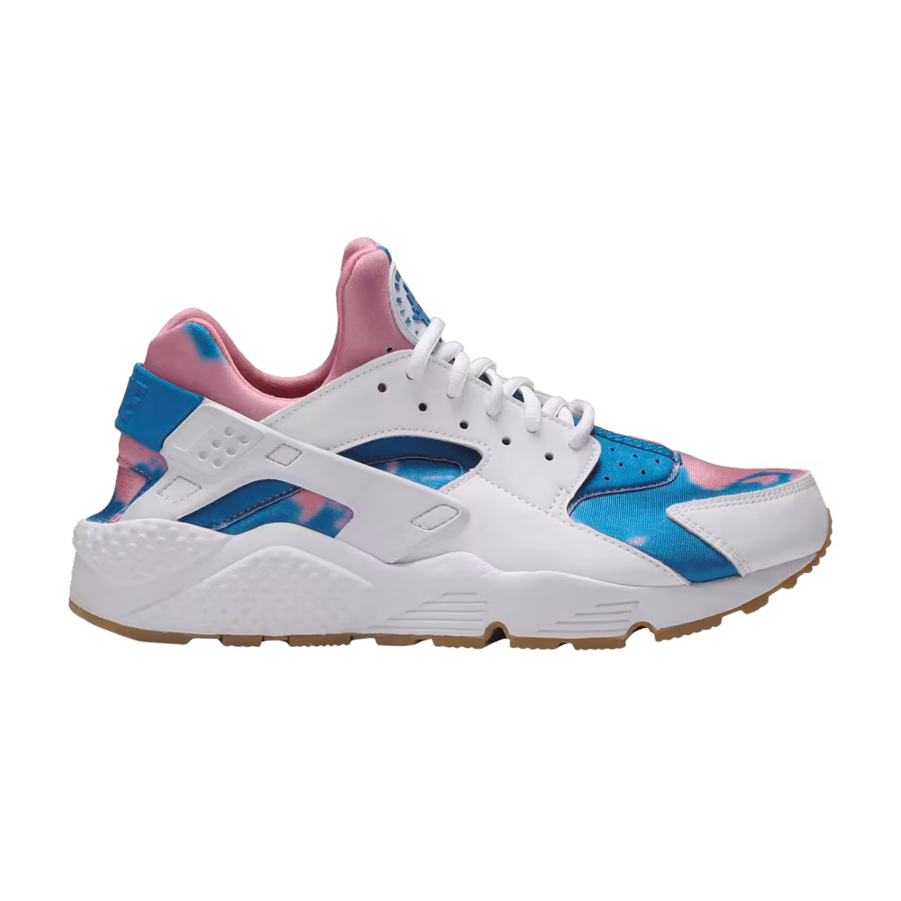 Nike Women's Air Huarache Run Print White Blue Nebula