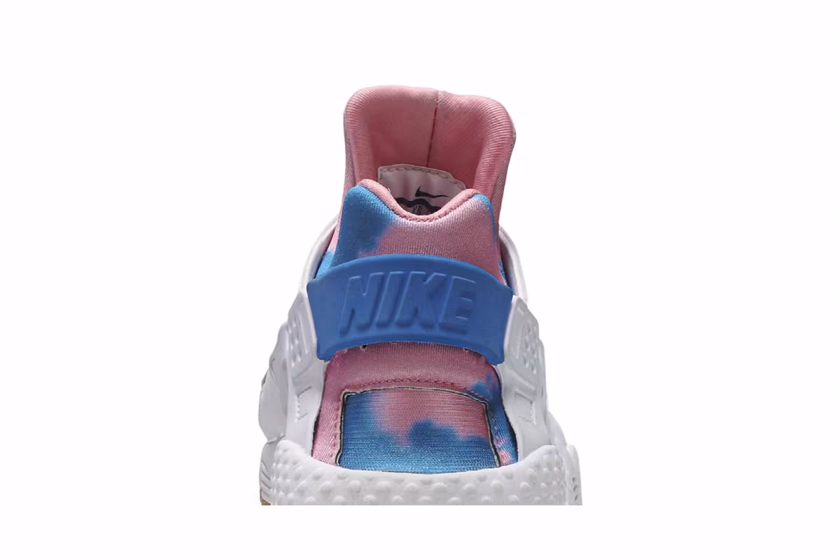 Nike Women's Air Huarache Run Print White Blue Nebula, view 8