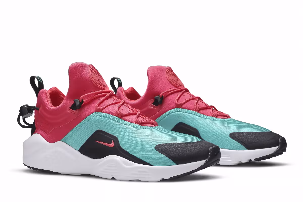 Nike Women's Air Huarache City Move Jade Ember, view 9