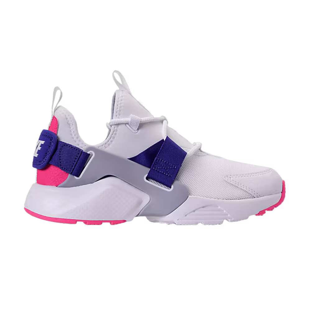 Nike Women's Air Huarache City Low White Hot Punch Blue