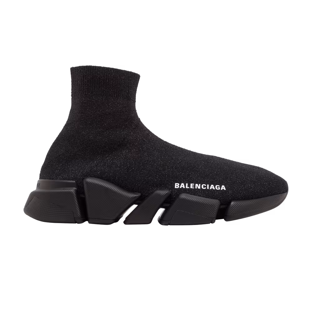 Balenciaga Women's Speed 2.0 Sneaker Shiny Black