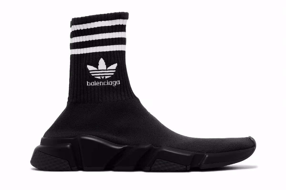 Adidas x Balenciaga Speed Sneaker Black, view 2