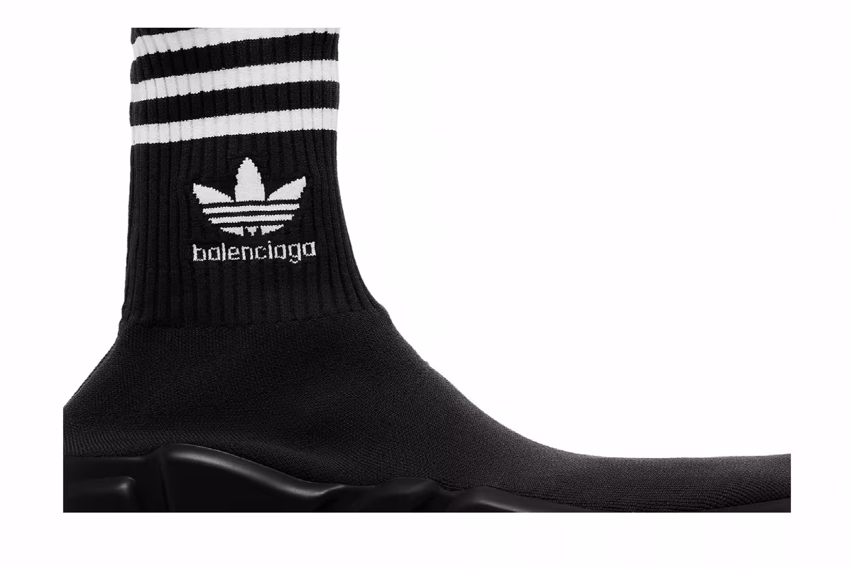 Adidas x Balenciaga Speed Sneaker Black, view 3