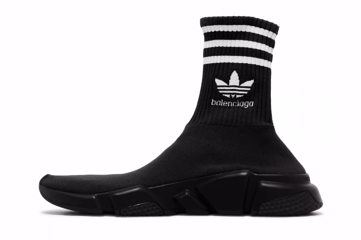 Adidas x Balenciaga Speed Sneaker Black, view 4
