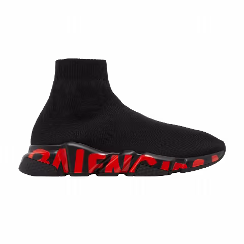 Balenciaga Speed Sneaker 'Midsole Graffiti - Black Red'