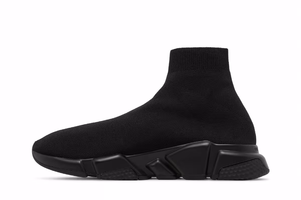 Balenciaga Speed Sneaker Midsole Graffiti - Black Red, view 4