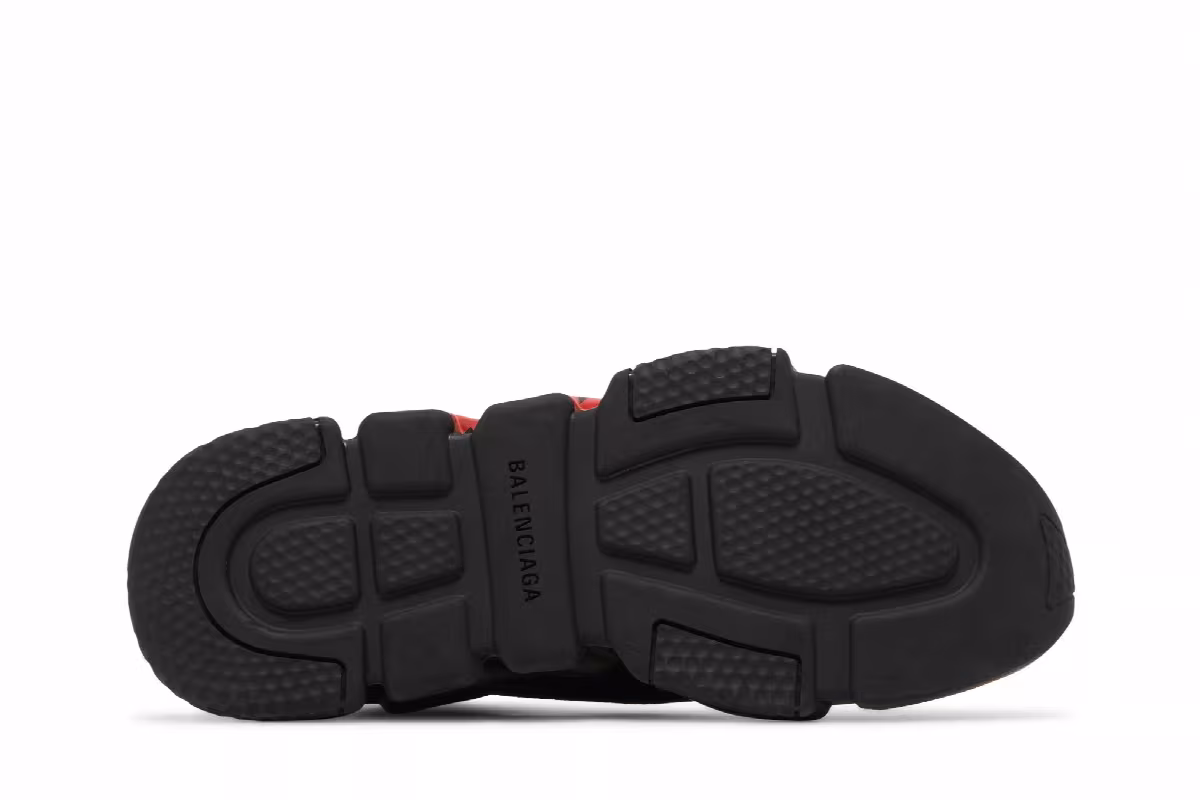 Balenciaga Speed Sneaker Midsole Graffiti - Black Red, view 5
