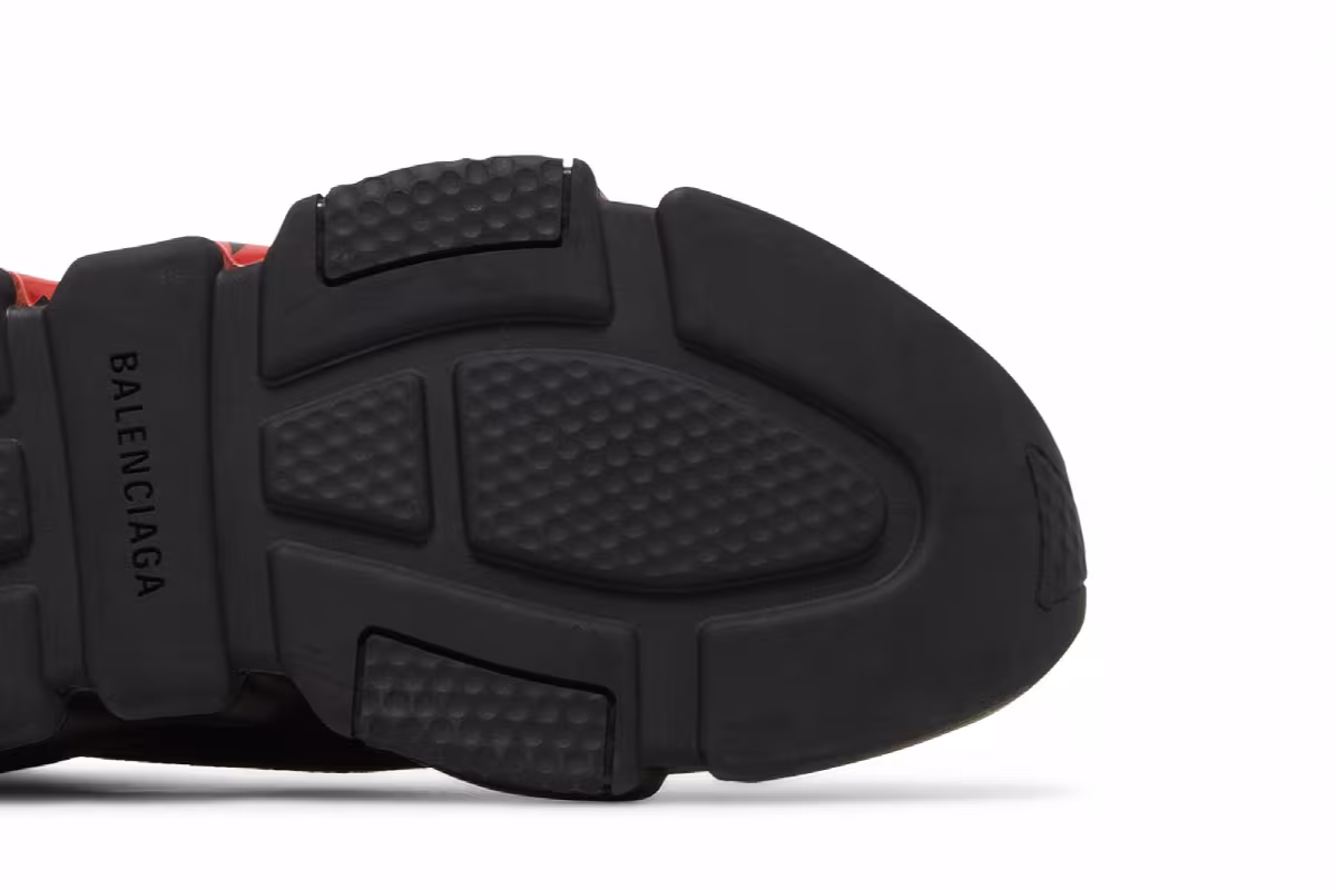 Balenciaga Speed Sneaker Midsole Graffiti - Black Red, view 6
