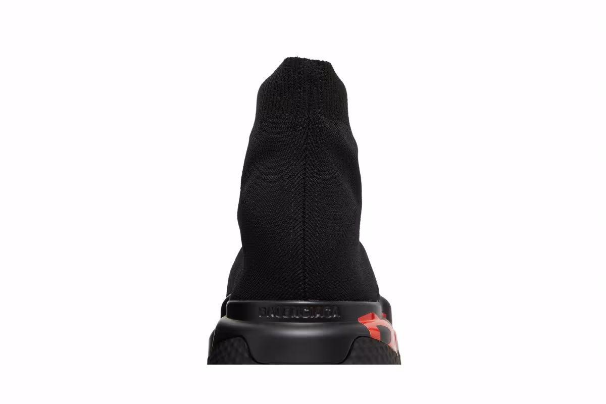 Balenciaga Speed Sneaker Midsole Graffiti - Black Red, view 8