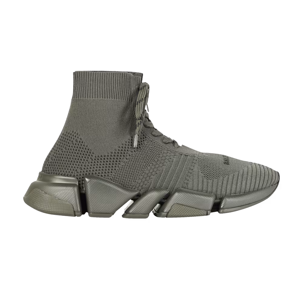 Balenciaga Speed 2.0 Lace-Up Sneaker Dark Khaki