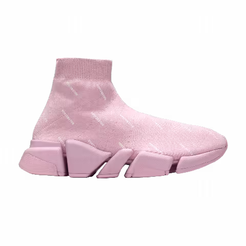 Balenciaga Wmns Speed 2.0 Sneaker 'Allover Logo - Soft Pink'