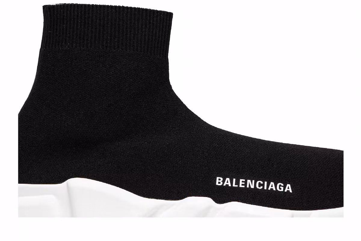 Balenciaga Speed Sneaker Black White 2018, view 3