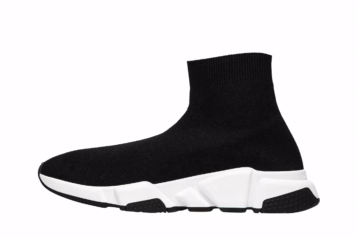 Balenciaga Speed Sneaker Black White 2018, view 4