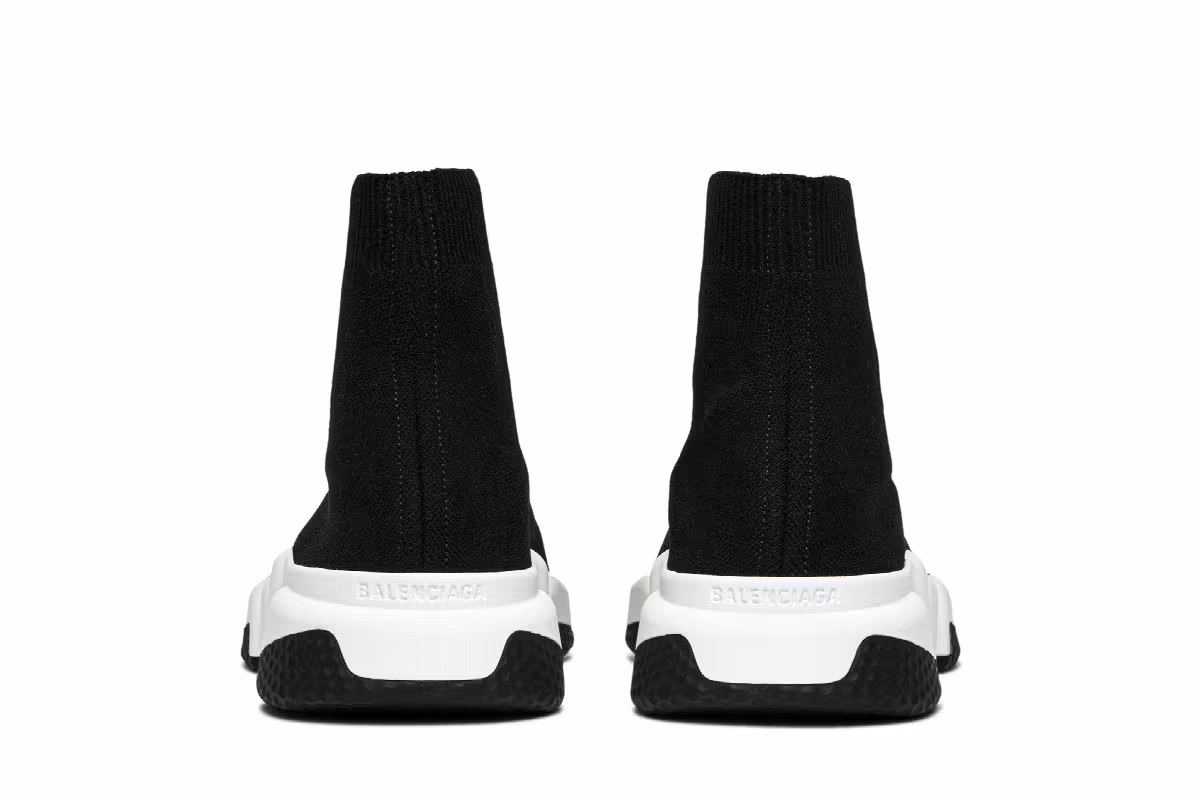 Balenciaga Speed Sneaker Black White 2018, view 7