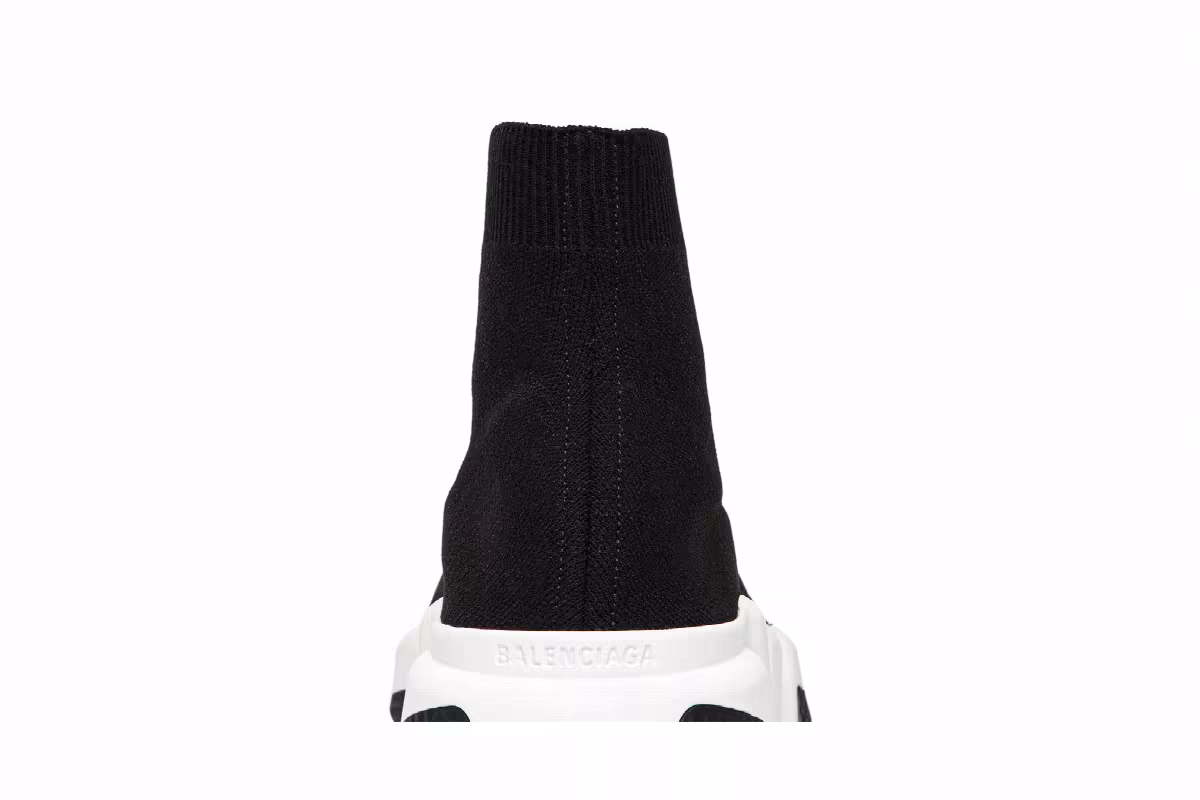 Balenciaga Speed Sneaker Black White 2018, view 8
