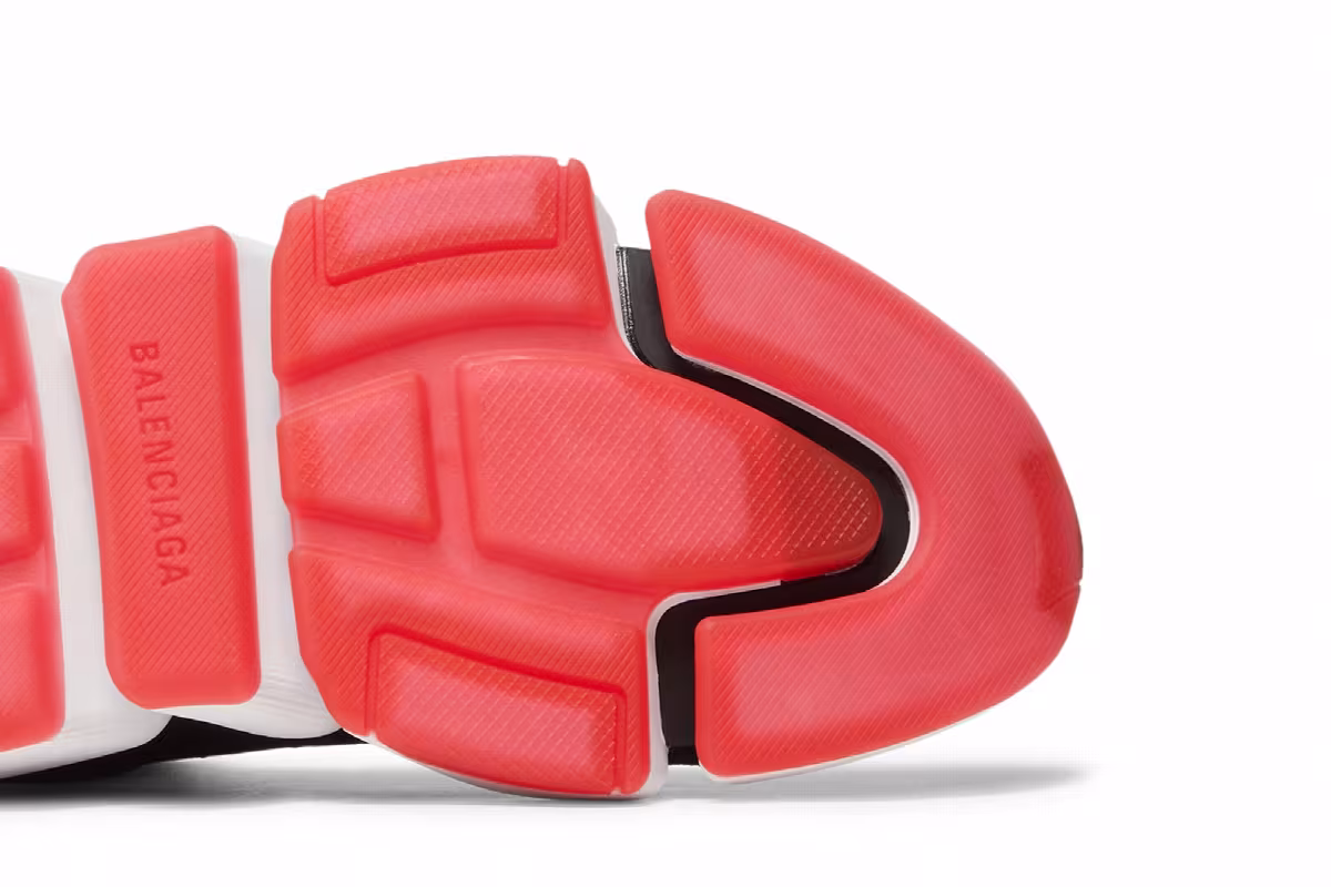 Balenciaga Speed 2.0 Sneaker Black Red, view 6