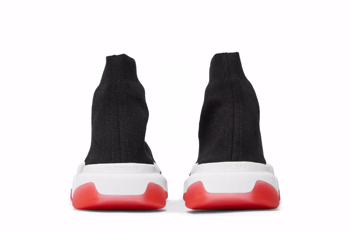 Balenciaga Speed 2.0 Sneaker Black Red, view 7