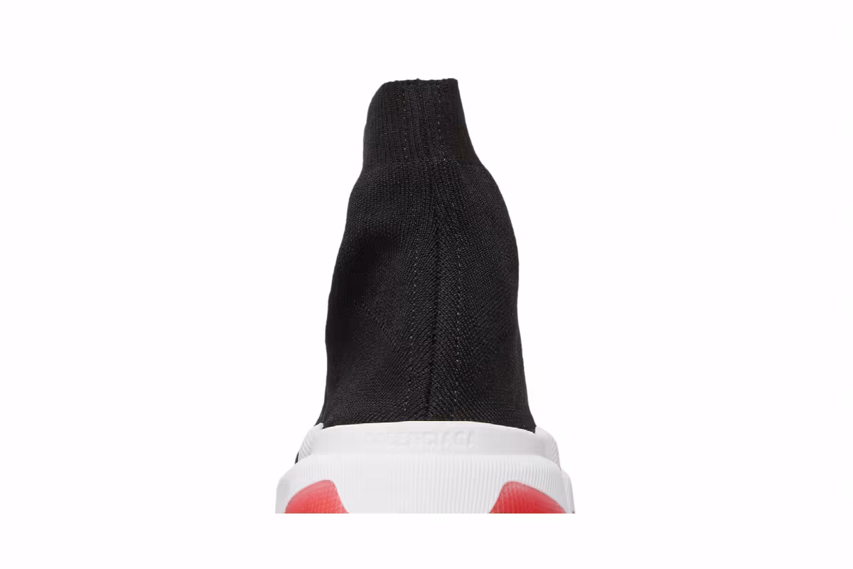 Balenciaga Speed 2.0 Sneaker Black Red, view 8