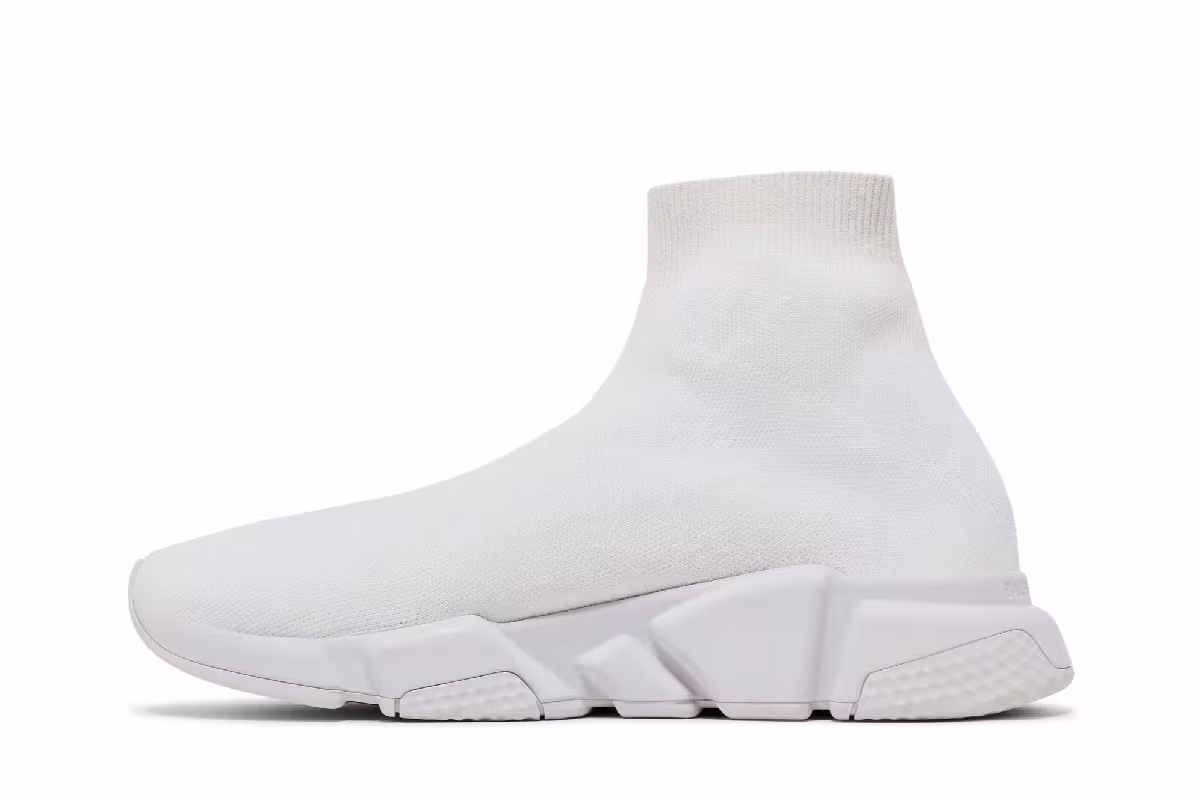 Balenciaga Speed Sneaker Midsole Graffiti - White Black, view 4