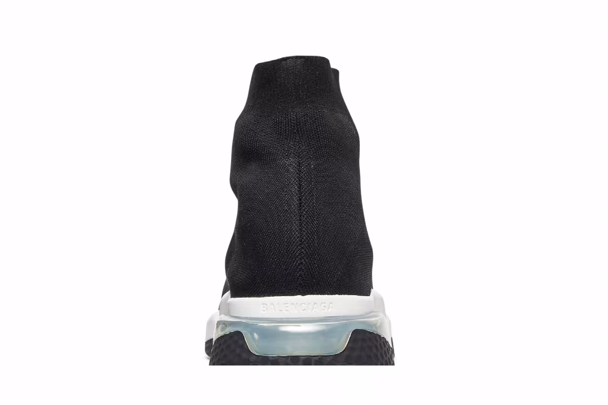 Balenciaga Speed Sneaker Clearsole - Black White, view 8