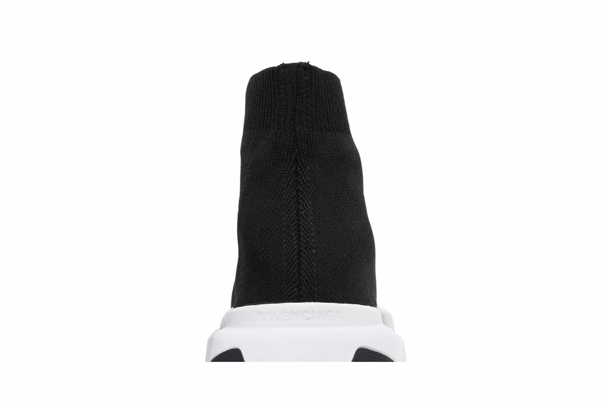 Balenciaga Women's Speed 2.0 Sneaker Black White, view 8