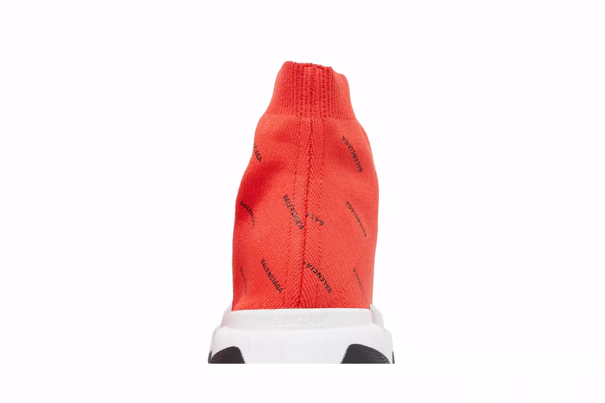 Balenciaga Speed 2.0 Sneaker All Over Logo - Intense Red, view 8