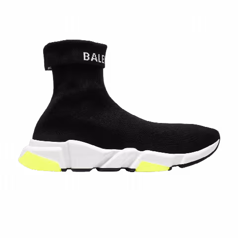 Balenciaga Speed Sneaker Cuffed 'Black Yellow'