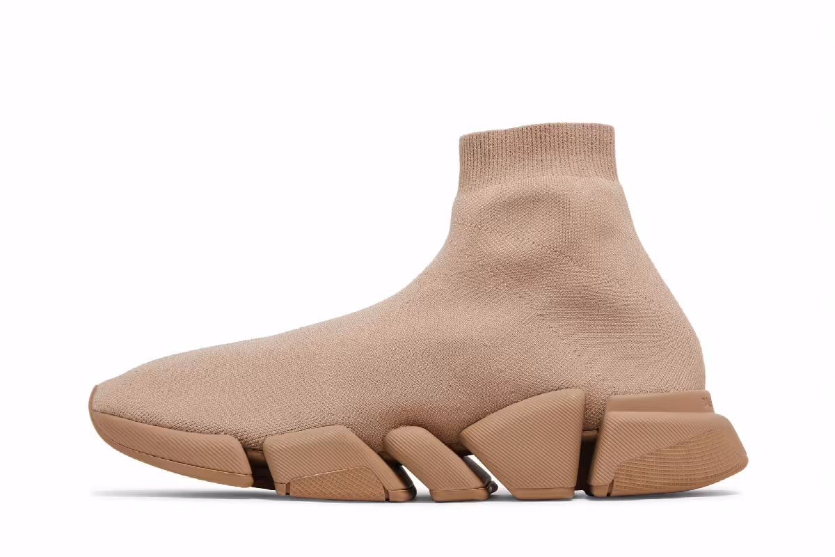 Balenciaga Speed 2.0 Sneaker Beige, view 4