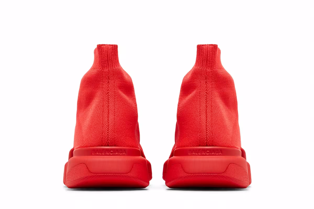 Balenciaga Speed 2.0 Sneaker Intense Red, view 7