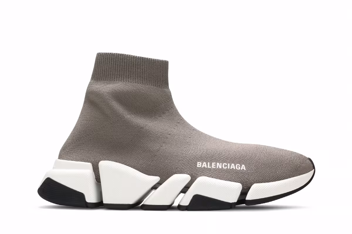 Balenciaga Women's Speed 2.0 Sneaker Dark Beige, view 2