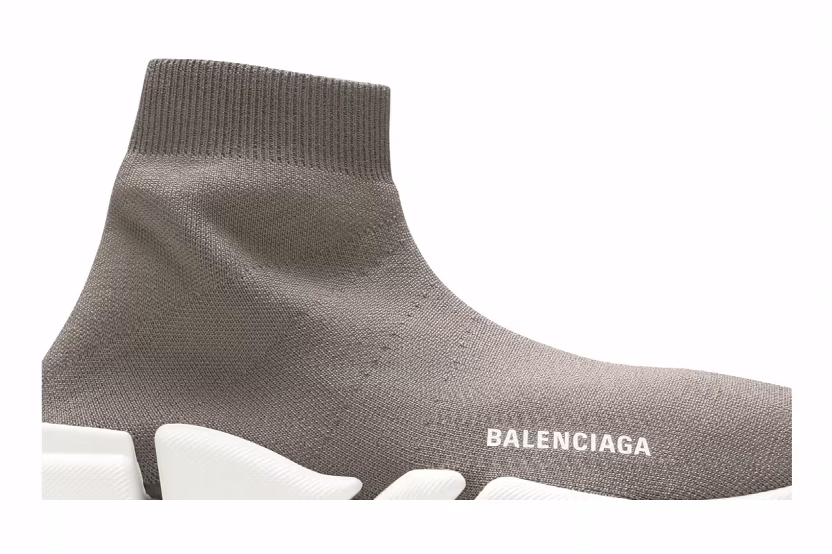 Balenciaga Women's Speed 2.0 Sneaker Dark Beige, view 3
