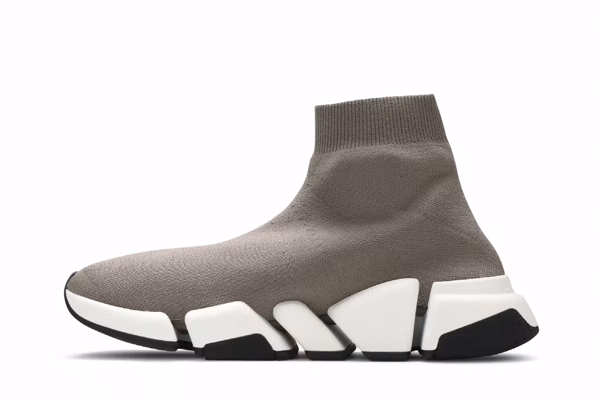 Balenciaga Women's Speed 2.0 Sneaker Dark Beige, view 4