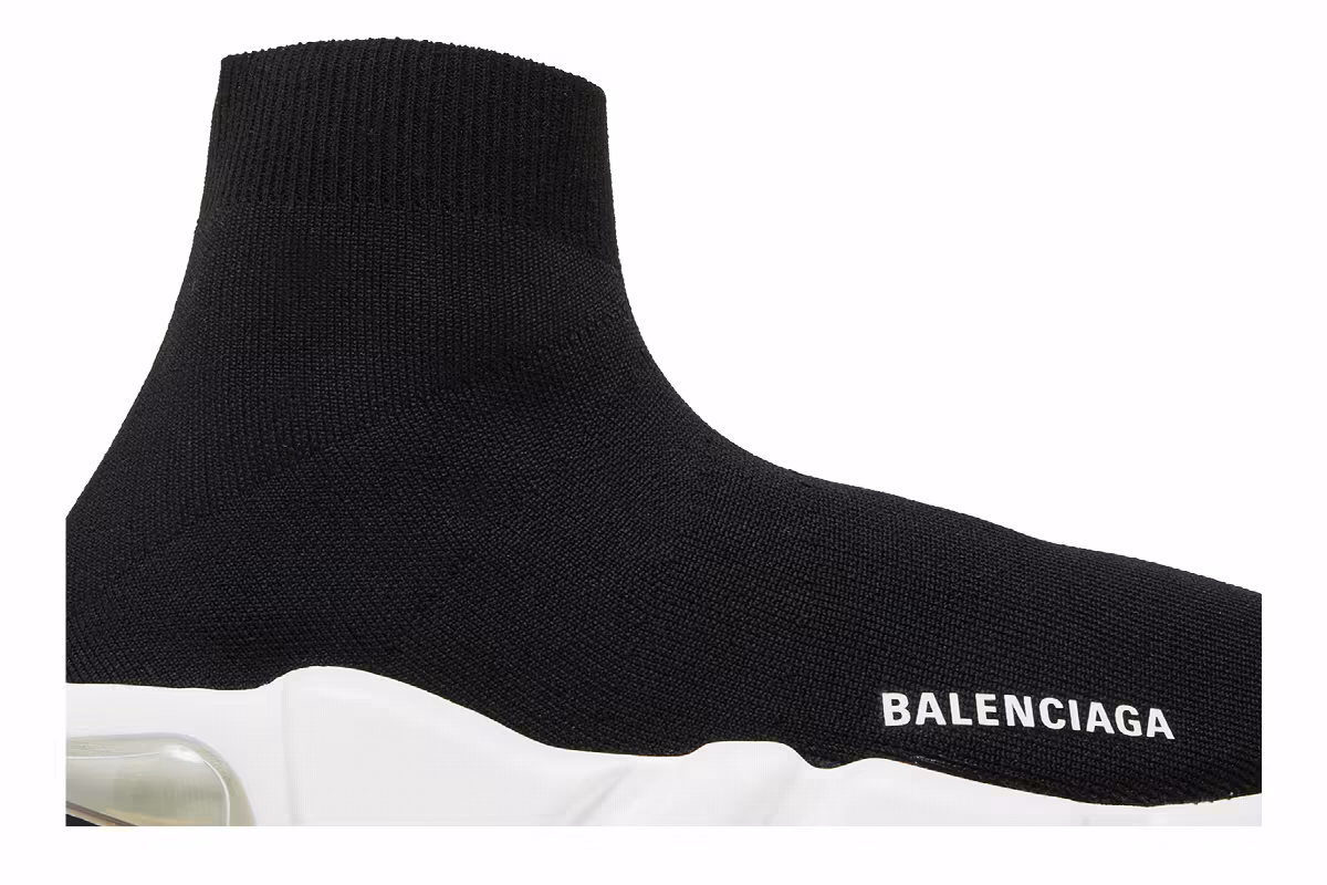 Balenciaga Women's Speed Sneaker Clear Sole - Black, view 3