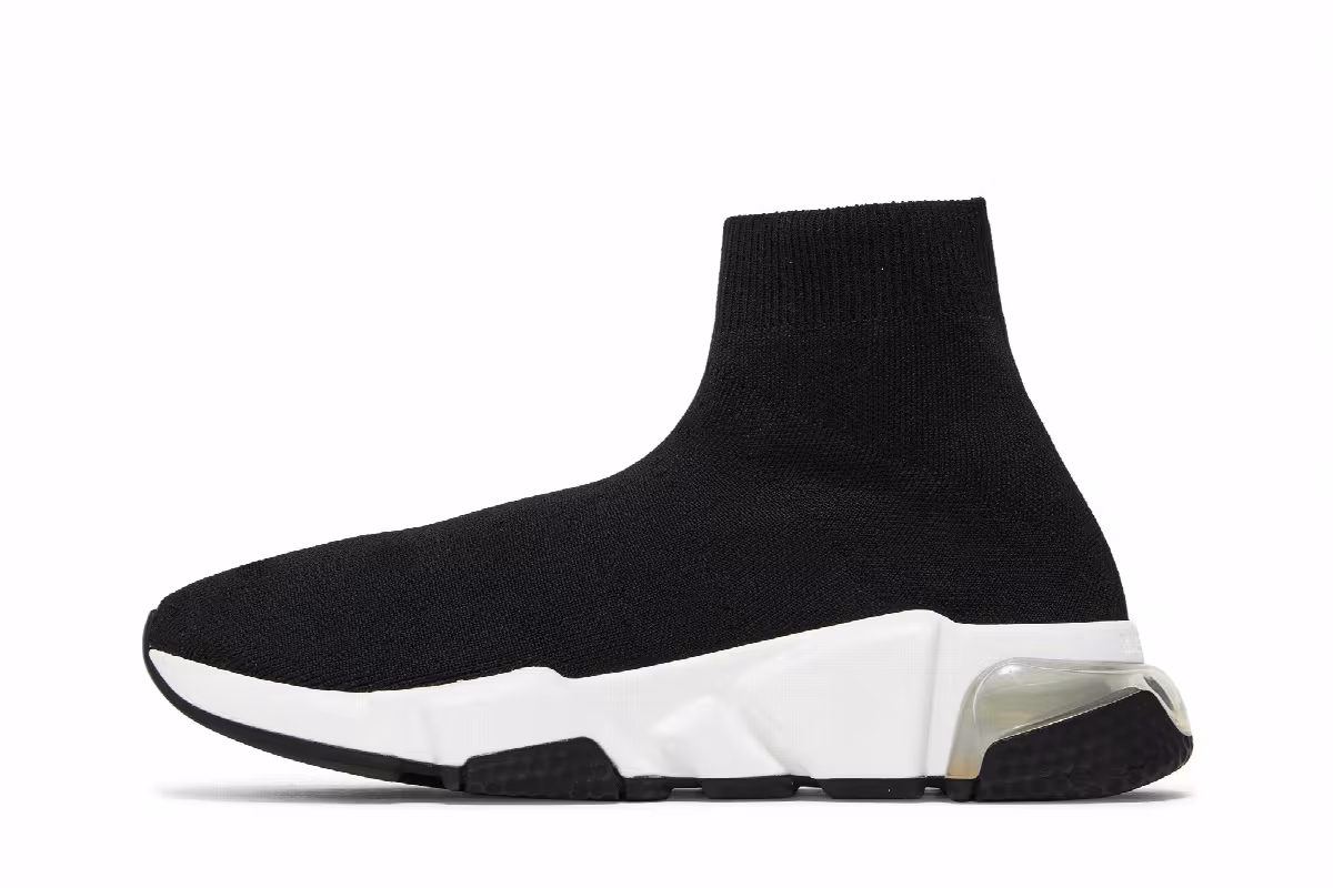 Balenciaga Women's Speed Sneaker Clear Sole - Black, view 4