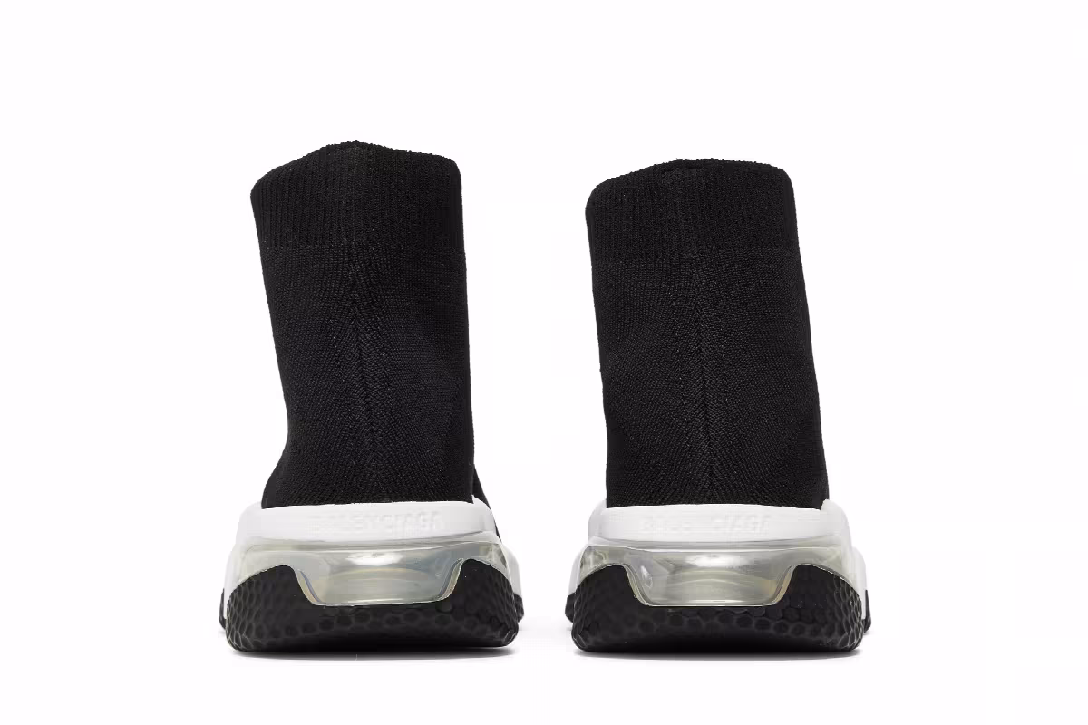 Balenciaga Women's Speed Sneaker Clear Sole - Black, view 7