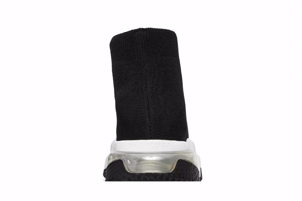 Balenciaga Women's Speed Sneaker Clear Sole - Black, view 8