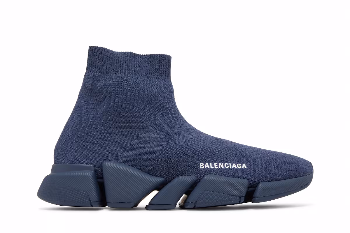 Balenciaga Speed 2.0 Sneaker Navy, view 2