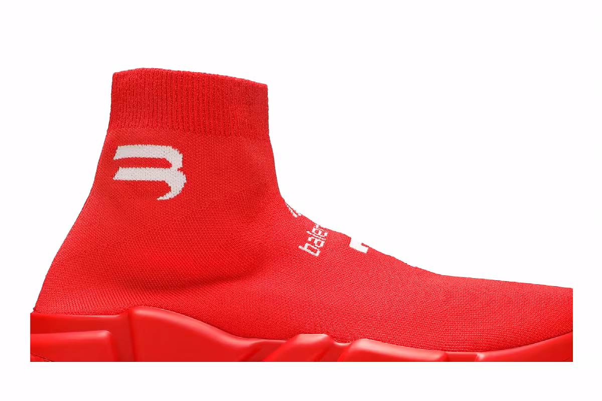 Balenciaga Speed Sneaker Intense Red, view 3
