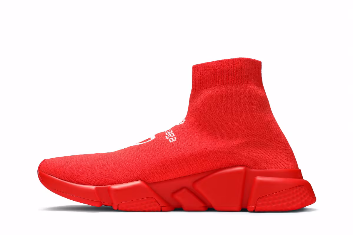 Balenciaga Speed Sneaker Intense Red, view 4