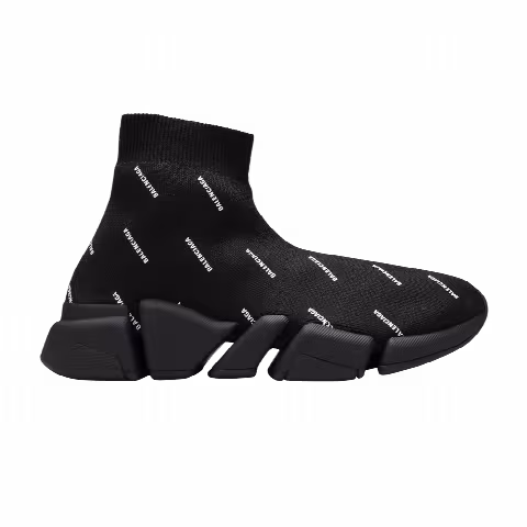 Balenciaga Wmns Speed 2.0 Sneaker 'Allover Logo - Black'