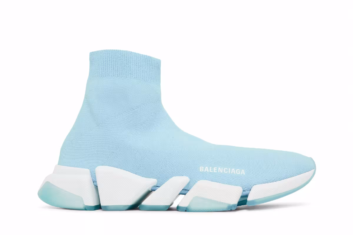 Balenciaga Speed 2.0 Sneaker Light Blue, view 2