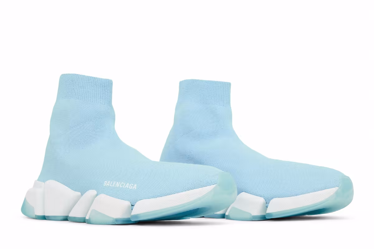 Balenciaga Speed 2.0 Sneaker Light Blue, view 9
